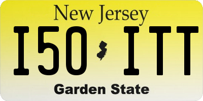 NJ license plate I50ITT