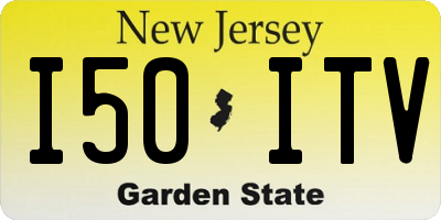 NJ license plate I50ITV