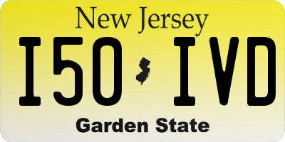 NJ license plate I50IVD