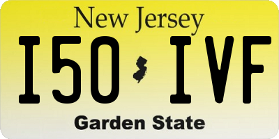 NJ license plate I50IVF