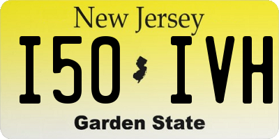 NJ license plate I50IVH