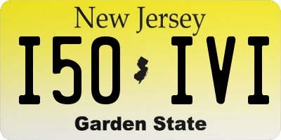 NJ license plate I50IVI