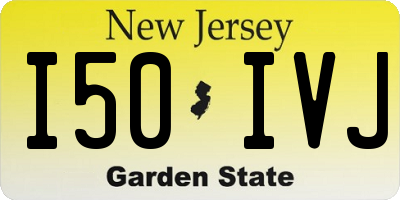 NJ license plate I50IVJ