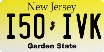 NJ license plate I50IVK