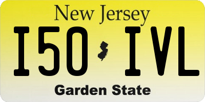 NJ license plate I50IVL