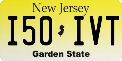 NJ license plate I50IVT