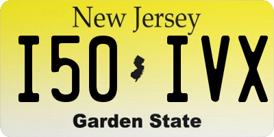 NJ license plate I50IVX