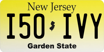 NJ license plate I50IVY