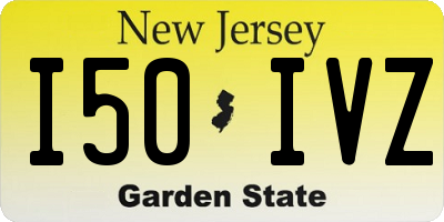 NJ license plate I50IVZ