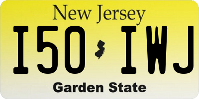 NJ license plate I50IWJ