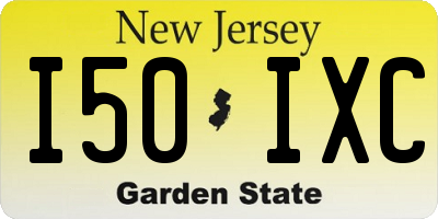 NJ license plate I50IXC