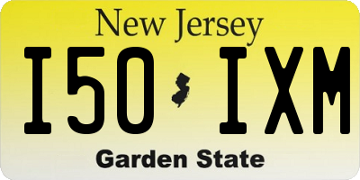 NJ license plate I50IXM