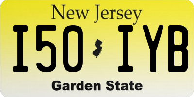 NJ license plate I50IYB