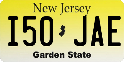 NJ license plate I50JAE
