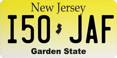 NJ license plate I50JAF