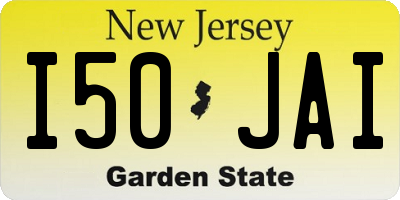 NJ license plate I50JAI