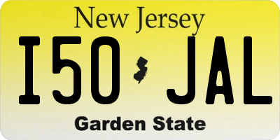 NJ license plate I50JAL