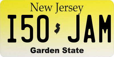 NJ license plate I50JAM