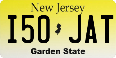 NJ license plate I50JAT