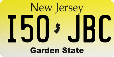 NJ license plate I50JBC
