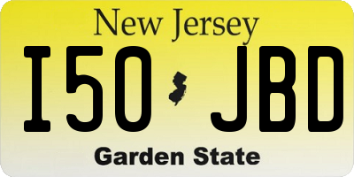 NJ license plate I50JBD