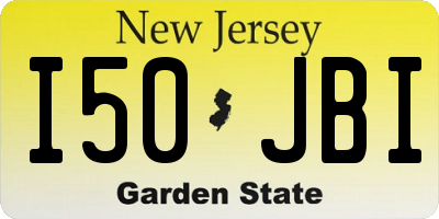 NJ license plate I50JBI