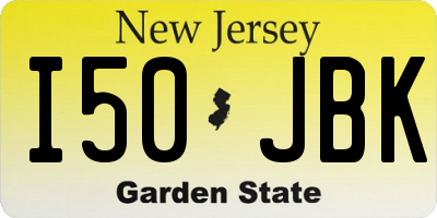 NJ license plate I50JBK
