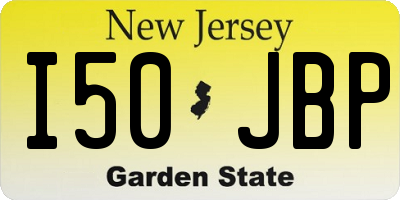 NJ license plate I50JBP