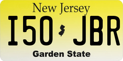 NJ license plate I50JBR