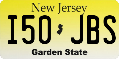 NJ license plate I50JBS