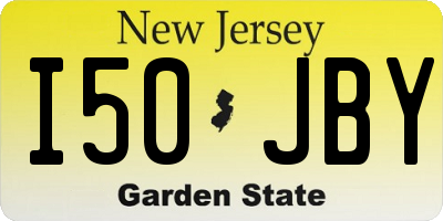 NJ license plate I50JBY