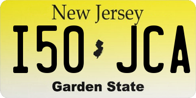 NJ license plate I50JCA