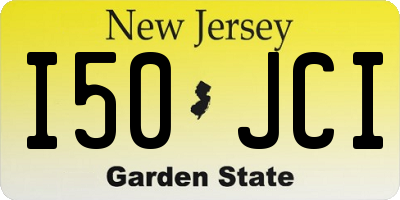 NJ license plate I50JCI