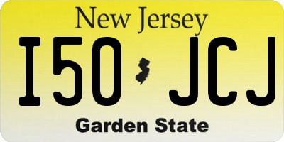 NJ license plate I50JCJ