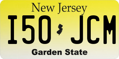 NJ license plate I50JCM