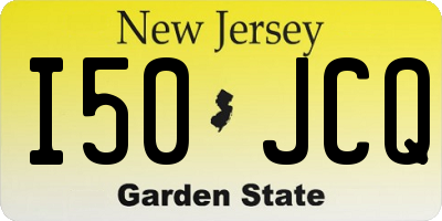 NJ license plate I50JCQ