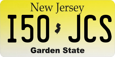 NJ license plate I50JCS