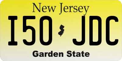 NJ license plate I50JDC