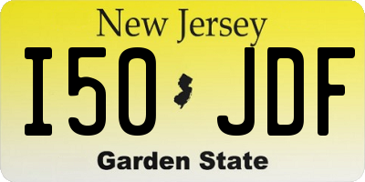 NJ license plate I50JDF