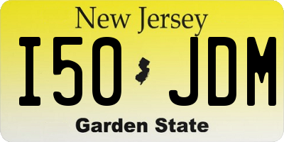 NJ license plate I50JDM