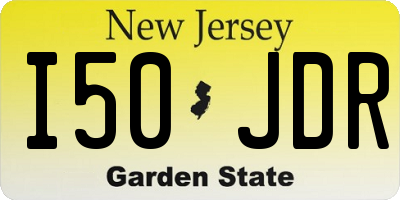 NJ license plate I50JDR