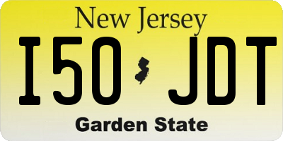 NJ license plate I50JDT