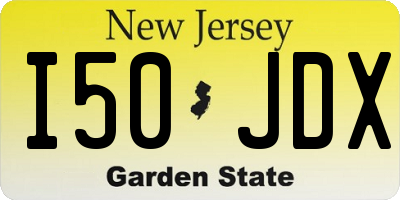 NJ license plate I50JDX