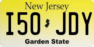 NJ license plate I50JDY