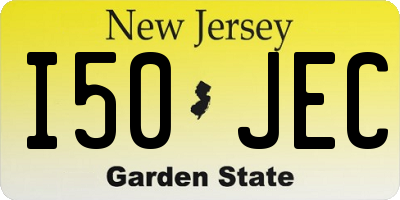 NJ license plate I50JEC
