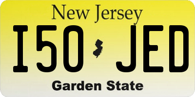 NJ license plate I50JED