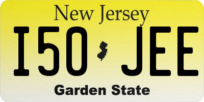NJ license plate I50JEE