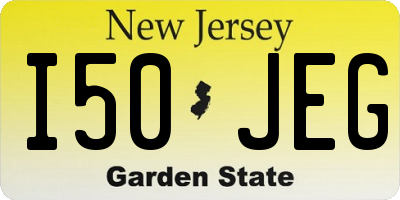 NJ license plate I50JEG