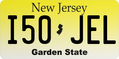 NJ license plate I50JEL