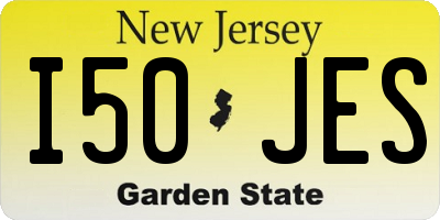 NJ license plate I50JES
